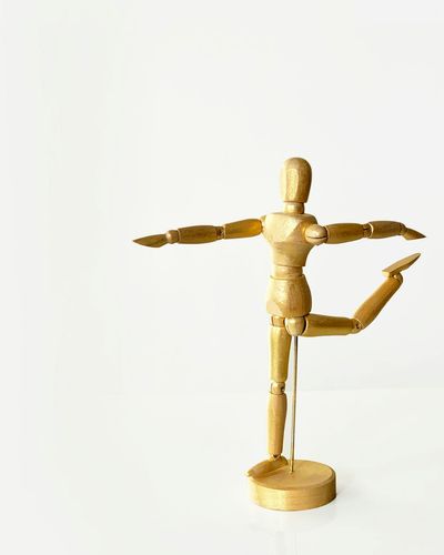 Silhouette of a man showing strong posture and balance.